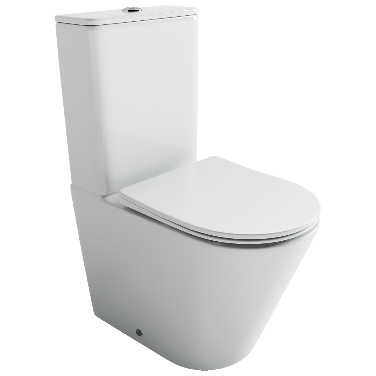 Приставной унитаз Ceramica Nova Highlight CN1802T безободковый (белый) смыв торнадо