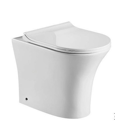Приставной унитаз CeramaLux 217D безободковый (белый)