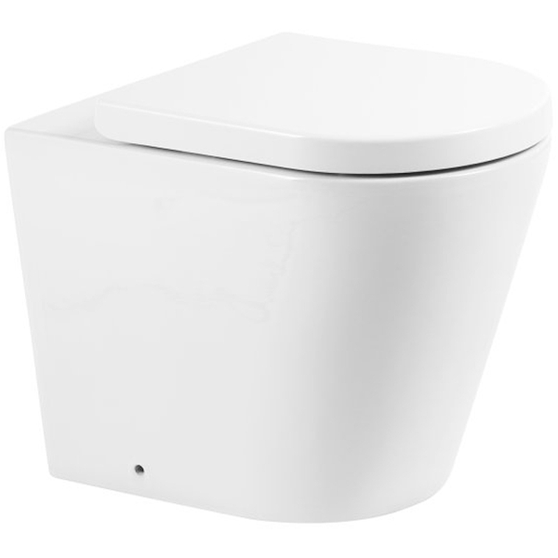Унитаз приставной BelBagno FLAY-R BB1003CBR безободковый (белый)