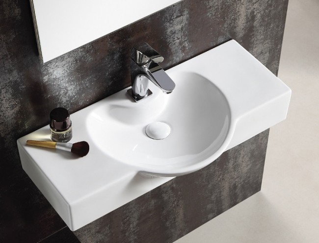 Раковина подвесная CeramaLux STR4282B 805*340 мм (белый)