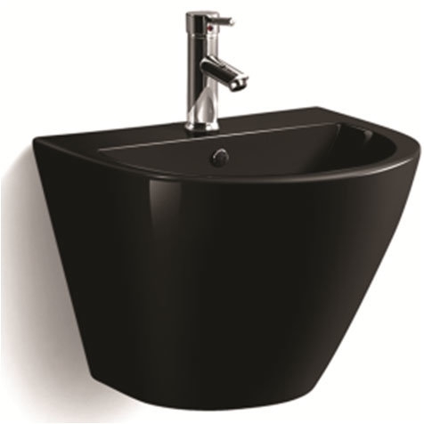 Раковина подвесная Nilo Ceramic Ray 2176 nero 530*440 мм (черный)