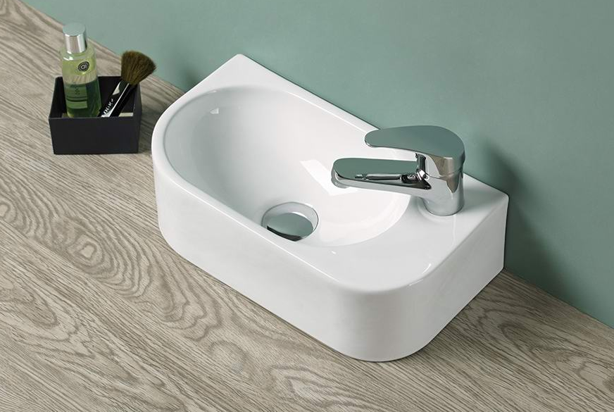 Раковина подвесная CeramaLux 78204L 400*215 мм (белый)