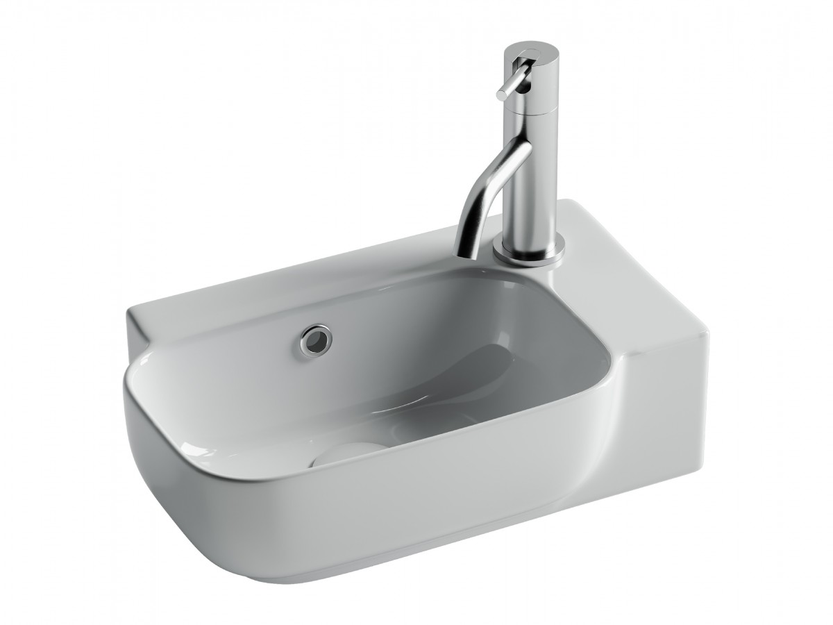 Раковина подвесная Ceramica Nova Element CN6074L 403*249 мм (белый) L