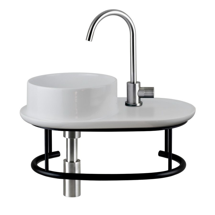 Раковина подвесная AeT Curvy L503TORDV0101 L 500*300 мм (белый матовый)