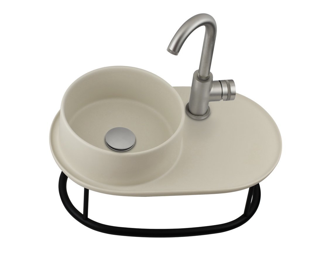 Раковина подвесная AeT Curvy L503TORDV0131 L 500*300 мм (бежевый матовый)