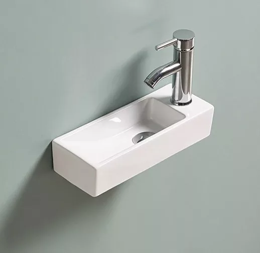 Раковина подвесная Gid 61128L N9271L 380*145 мм (белый)