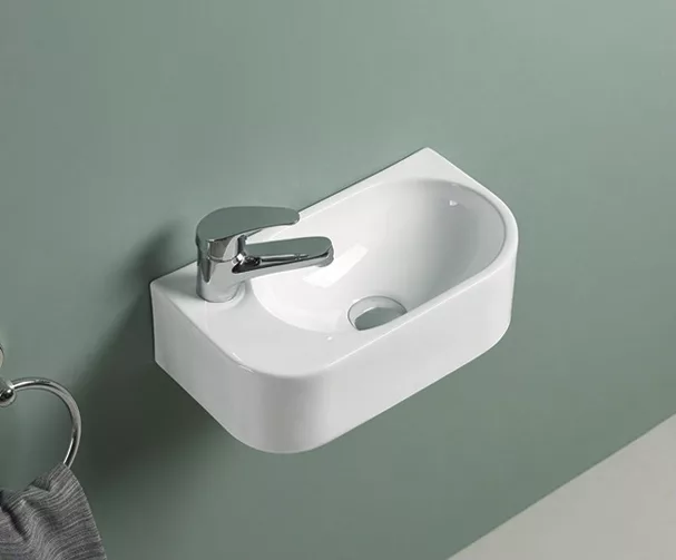 Раковина подвесная Gid 61129R N9274R 400*215 мм (белый)
