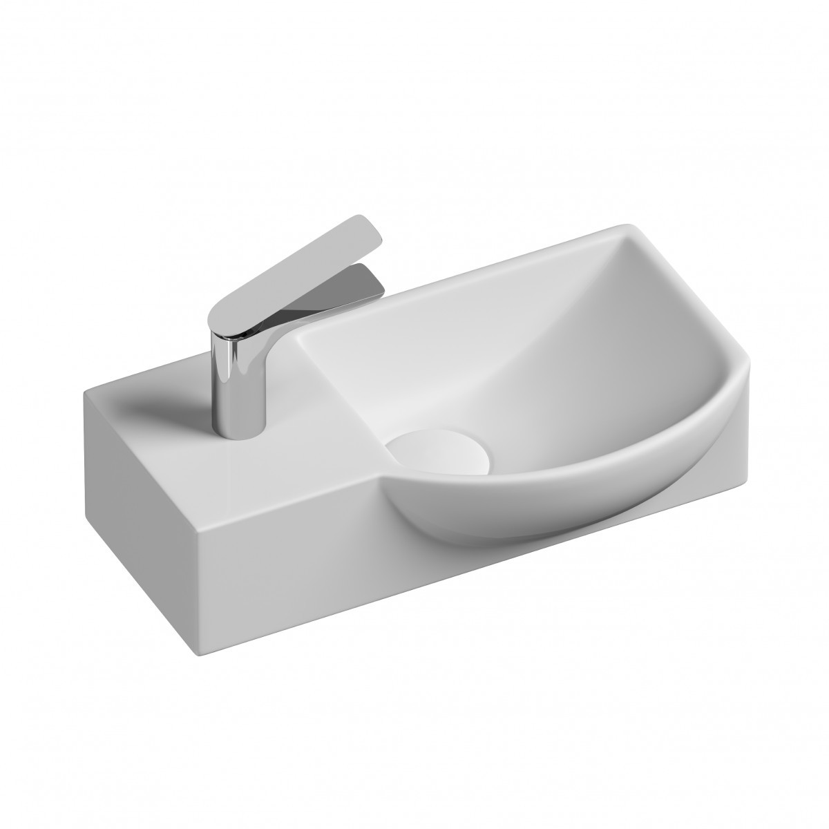 Раковина подвесная Ceramica Nova R CN6039R 400*220 мм (белый)