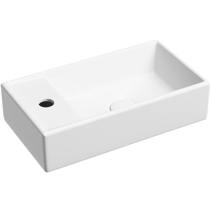 Раковина подвесная Ceramica Nova Element CN6051RMW 407*217 мм (белый матовый)