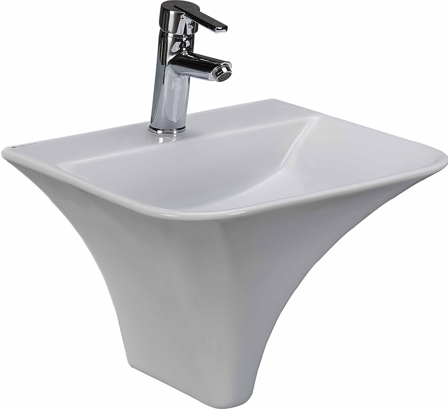 Раковина-моноблок подвесная beWash Ladoga 54461101 460*415 (белый)