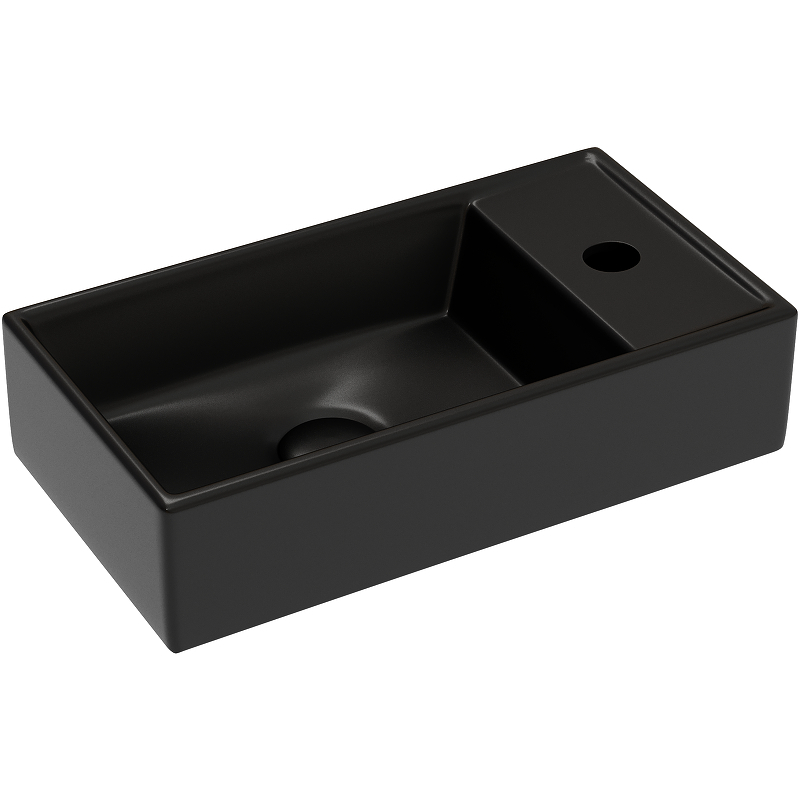 Раковина подвесная Ceramica Nova Element CN6051LMB 407*217 мм (чёрный матовый)