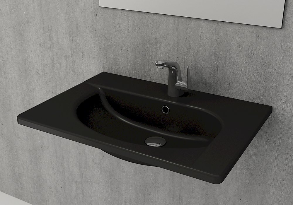 Раковина подвесная Bocchi Taormina Arch 1009-004-0126 650*450 мм (черный матовый)