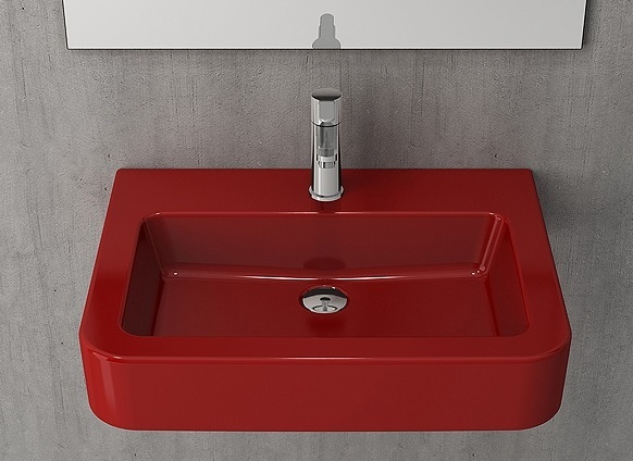 Раковина подвесная Bocchi Scala Pro 1123-019-0126 645*500 мм (красный)