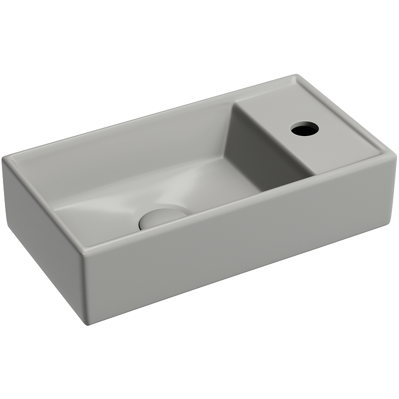 Раковина подвесная Ceramica Nova Element CN6051LMH 407*217 мм (серый матовый)