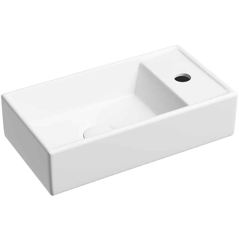 Раковина подвесная Ceramica Nova Element CN6051LMW 407*217 мм (белый матовый)