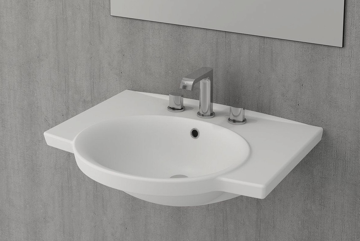 Раковина подвесная Bocchi Verona Lavabo 1043-002-0126 655*535 мм (белый матовый)