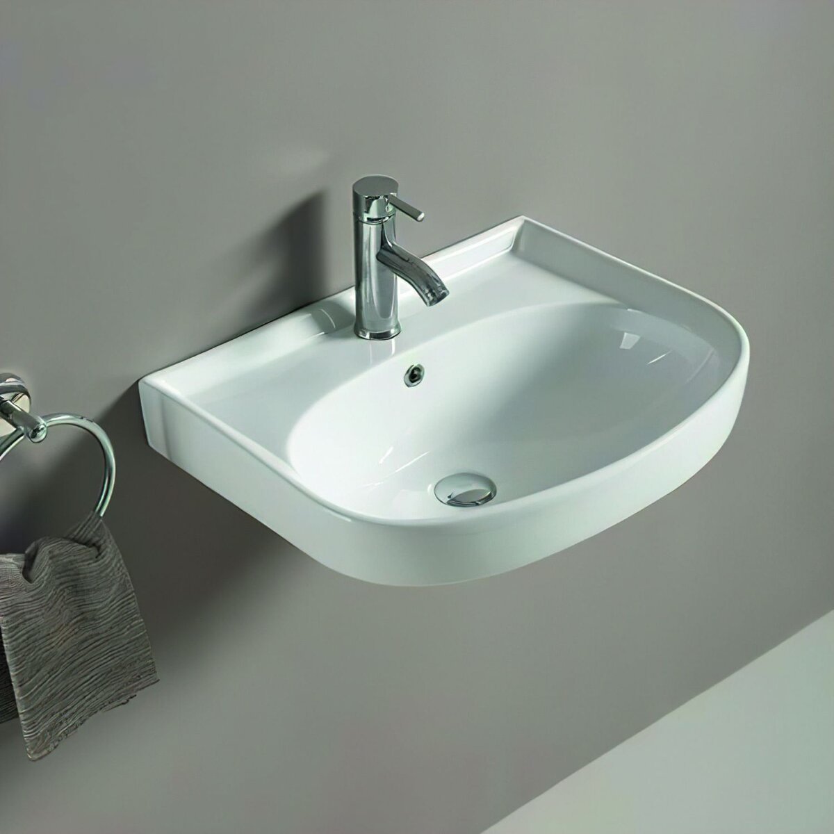 Раковина подвесная Art&Max AM-78364 560*455 мм (белый)