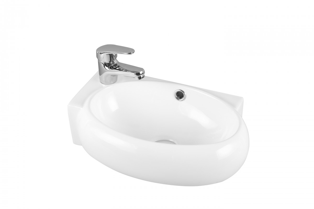 Раковина подвесная Milleau Perl MU058A-GW 430*290 мм (белый) L