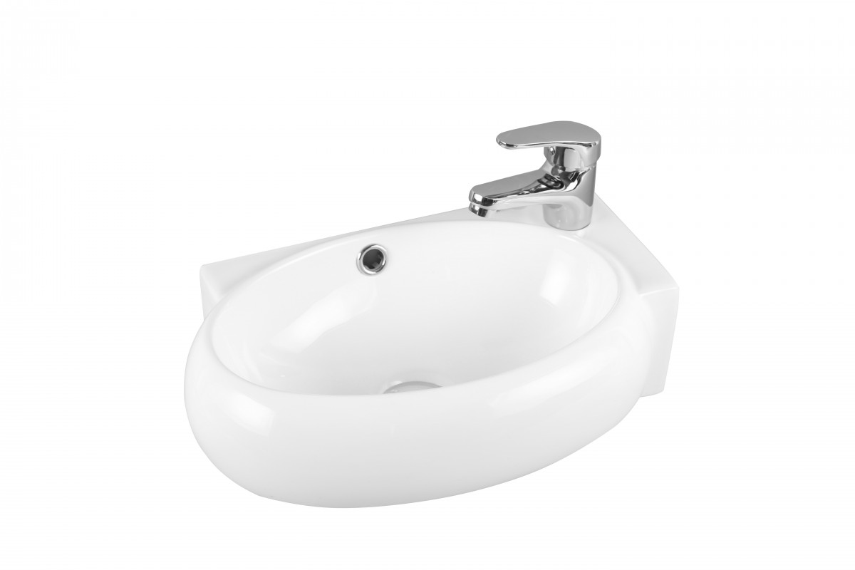 Раковина подвесная Milleau Perl MU058B-GW 430*290 мм (белый) R