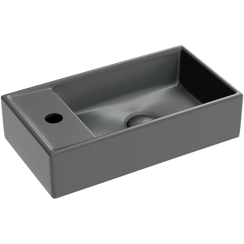 Раковина подвесная Ceramica Nova Element CN6051RMDH 407*217 мм (антрацит матовый)