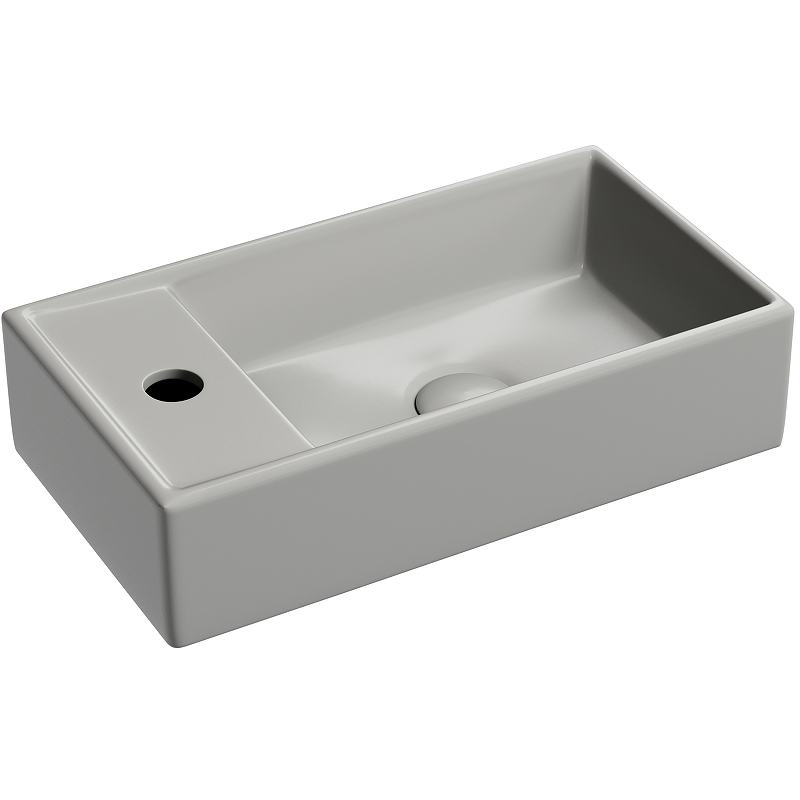 Раковина подвесная Ceramica Nova Element CN6051RMH 407*217 мм (серый матовый)
