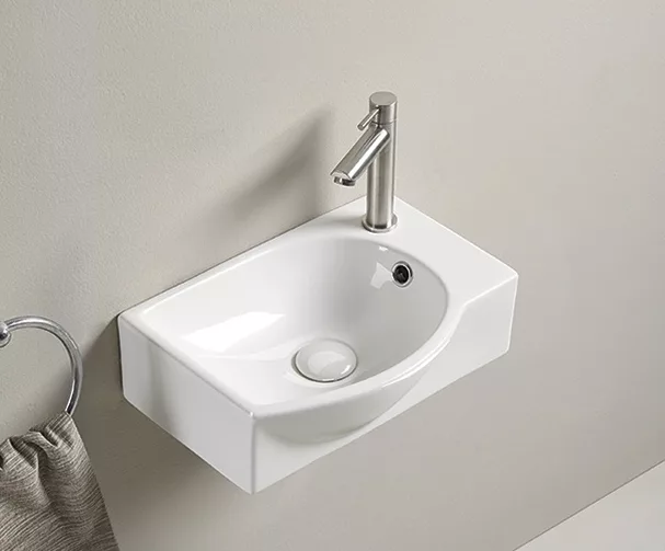 Раковина подвесная Gid 61130L N9276L 405*280 мм (белый)