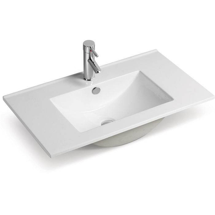 Раковина встраиваемая SantiLine SL-2102 (80) 805*463 мм (белый)