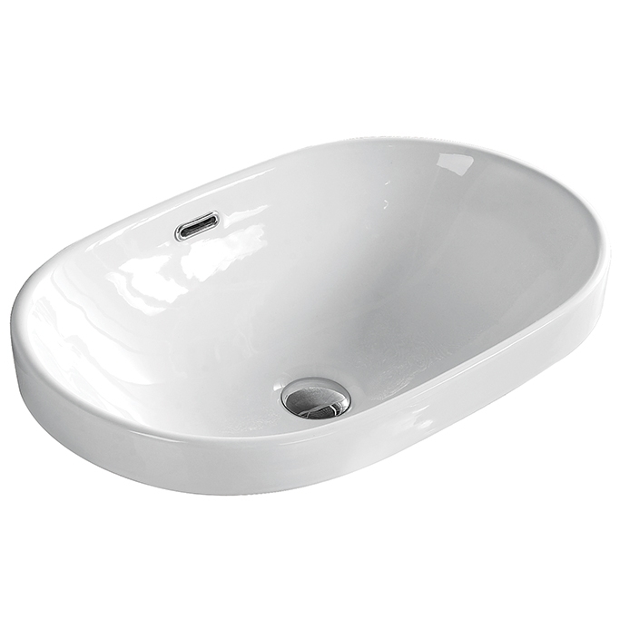 Раковина встраиваемая SantiLine SL-2106 610*400 мм (белый)