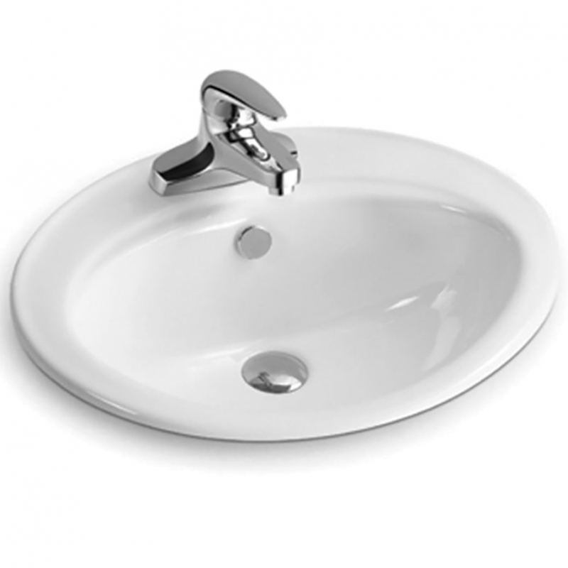 Раковина встраиваемая SantiLine SL-2107 560*485 мм (белый)