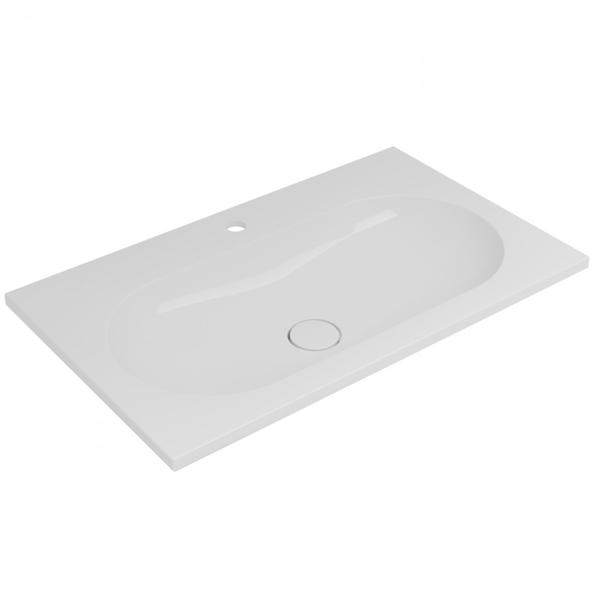 Раковина встраиваемая Vincea VCB-4H800W 800*480 мм (белый)