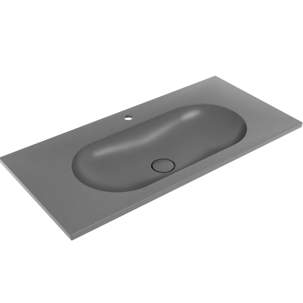 Раковина встраиваемая Vincea VCB-4H100G 1000*480 мм (серый шёлк)