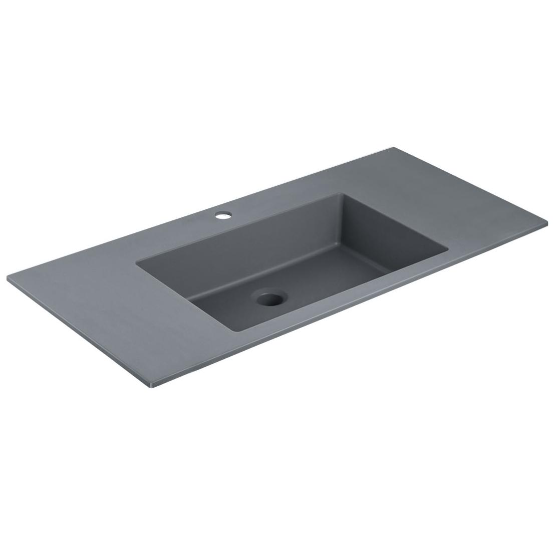 Раковина встраиваемая Vincea VCB-13100G 1000*480 мм (серый матовый)