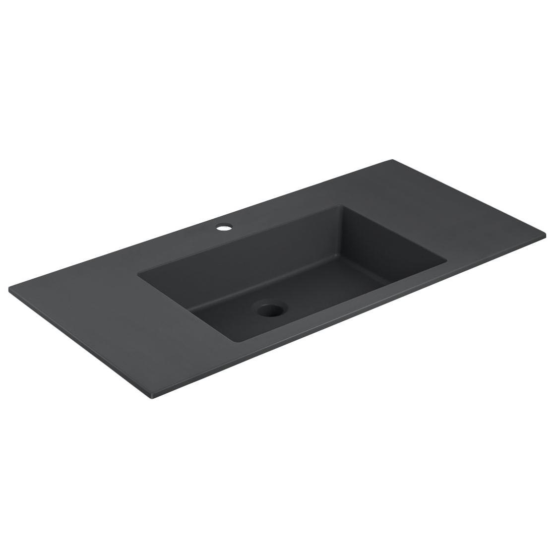 Раковина встраиваемая Vincea VCB-13100B 1000*480 мм (чёрный матовый)