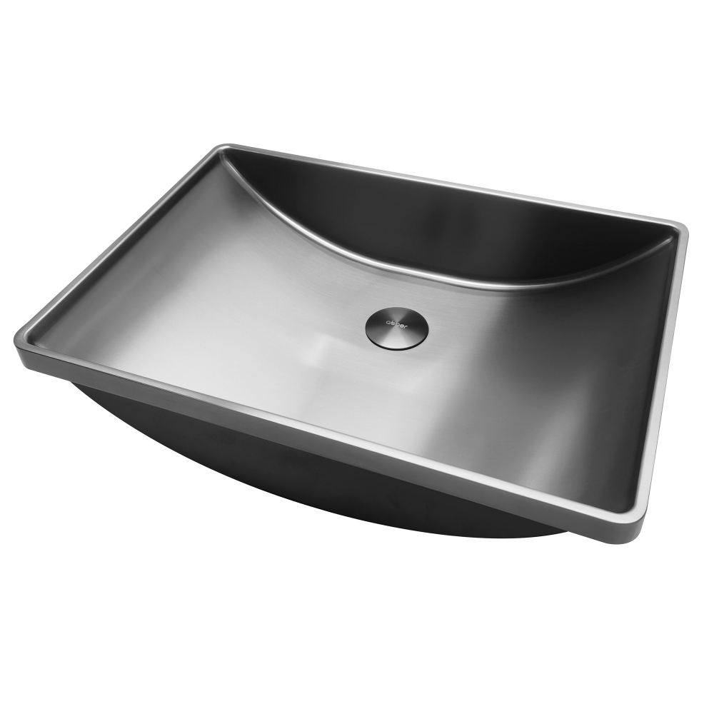 Раковина встраиваемая Abber Wasser Kreis AF2404GM 510*360 мм (оружейная сталь)