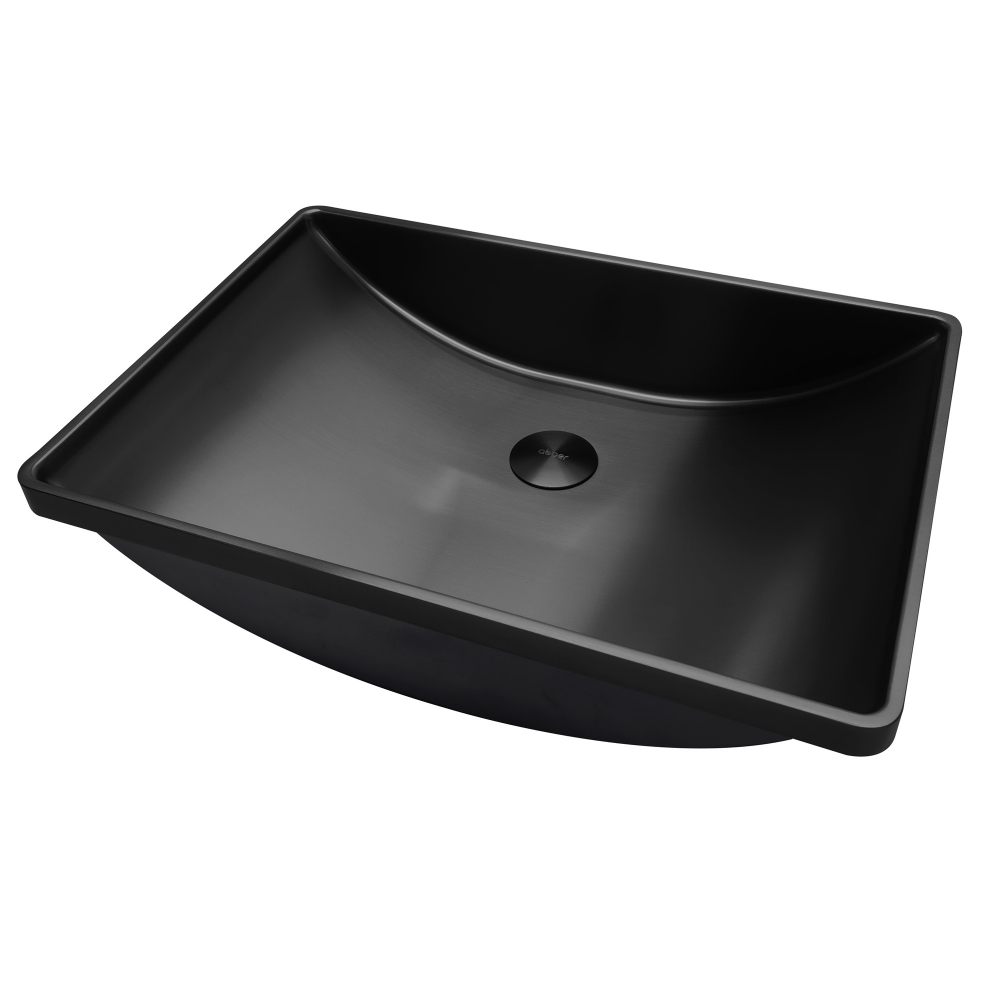 Раковина встраиваемая Abber Wasser Kreis AF2404MB 510*360 мм (чёрный матовый)