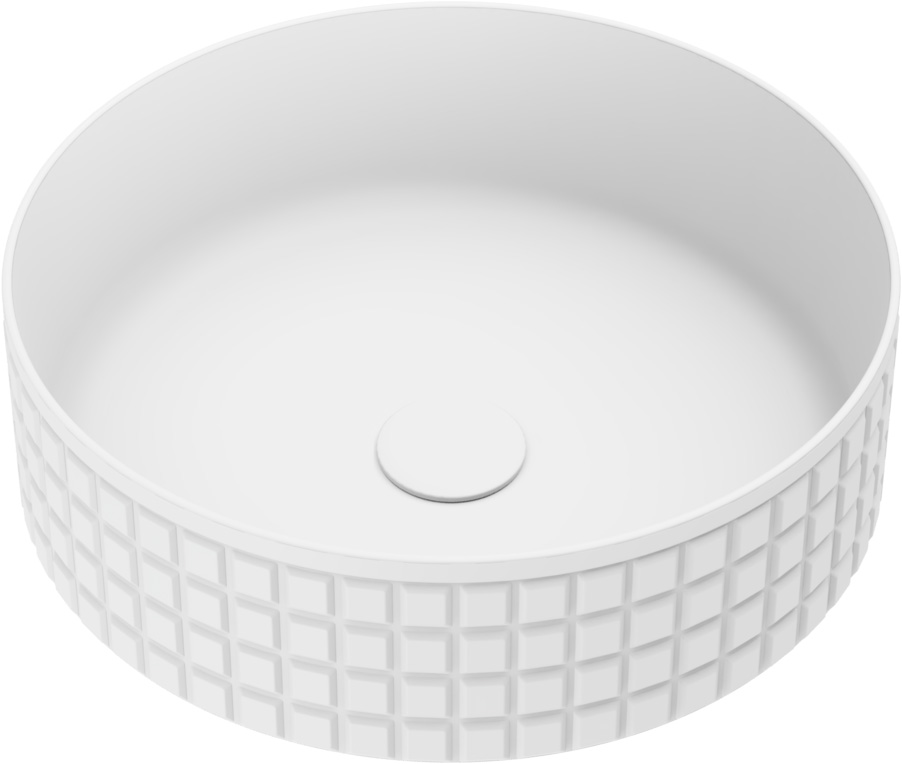 Раковина встраиваемая Omoikiri Akira WH 405*405 мм (белый)