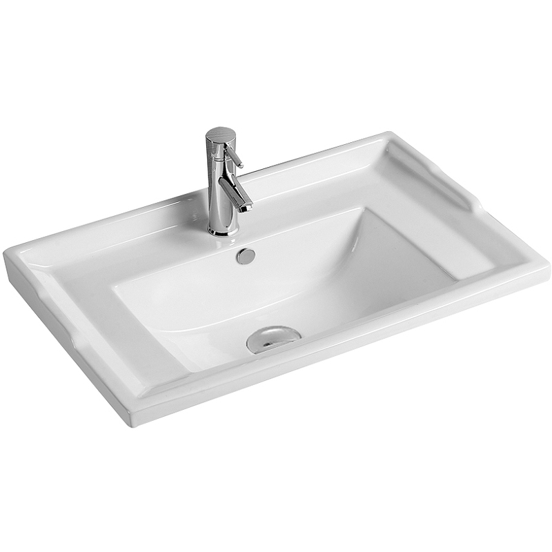 Раковина встраиваемая SantiLine SL-2112(60) 600*460 мм (белый)