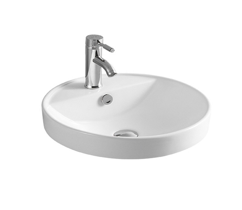 Раковина встраиваемая CeramaLux N7067A 470*470 мм (белый)
