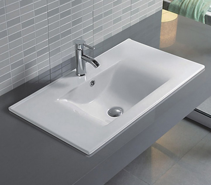 Раковина встраиваемая Gid NYJ807-80 810*460 мм (белый)
