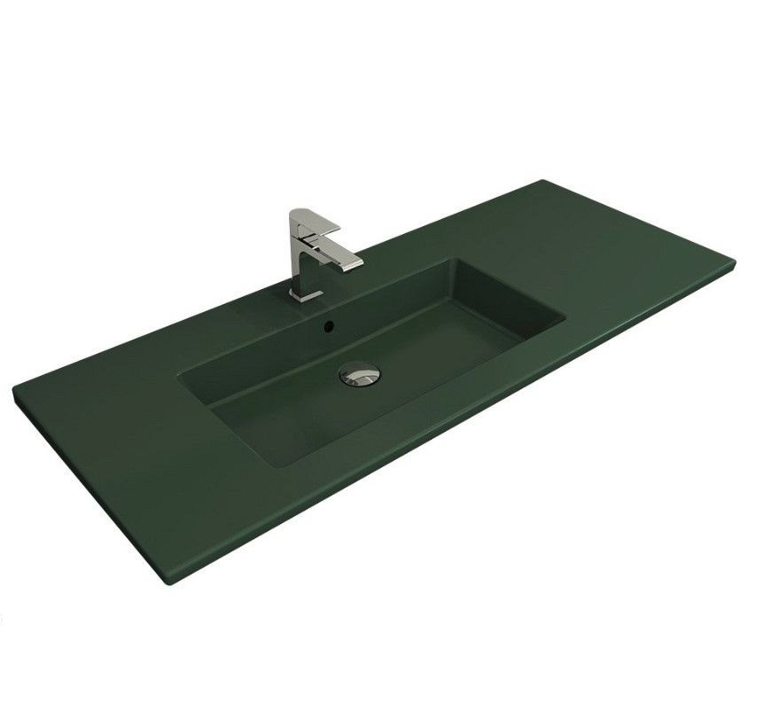 Раковина встраиваемая Bocchi Milano L 1305-027-0126 1208*475 мм (зеленый матовый)