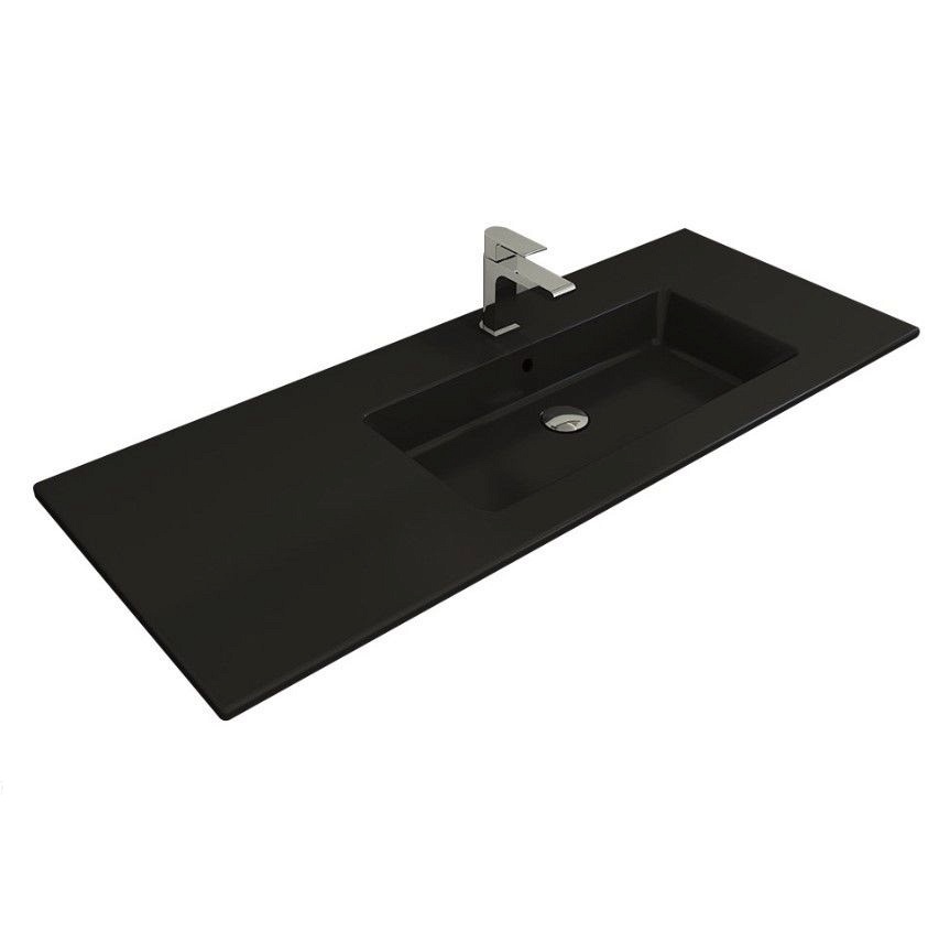 Раковина встраиваемая Bocchi Milano R 1365-004-0126 1208*475 мм (черный матовый)