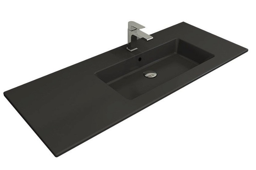 Раковина встраиваемая Bocchi Milano R 1365-020-0126 1208*475 мм (антрацит матовый)