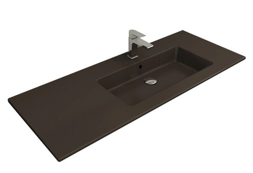 Раковина встраиваемая Bocchi Milano R 1365-025-0126 1208*475 мм (кофейный матовый)