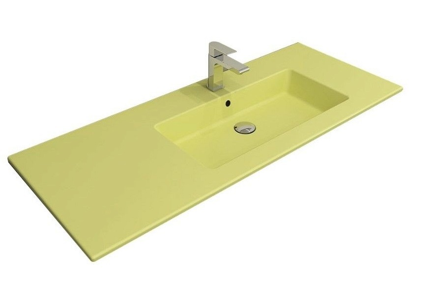 Раковина встраиваемая Bocchi Milano R 1365-026-0126 1208*475 мм (желтый матовый)