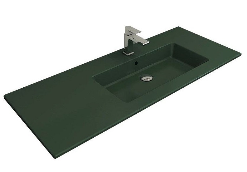 Раковина встраиваемая Bocchi Milano R 1365-027-0126 1208*475 мм (зеленый матовый)