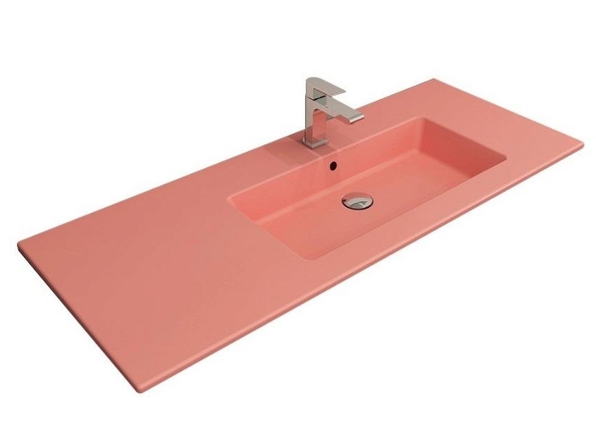 Раковина встраиваемая Bocchi Milano R 1365-032-0126 1208*475 мм (розовый матовый)