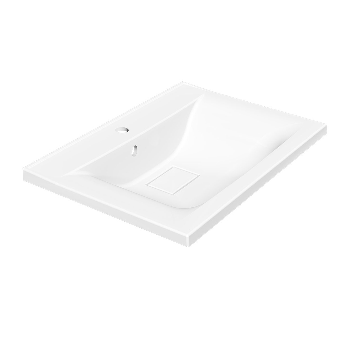 Раковина встраиваемая Vincea Mia VCB-3M600W 600*450 мм (белый)