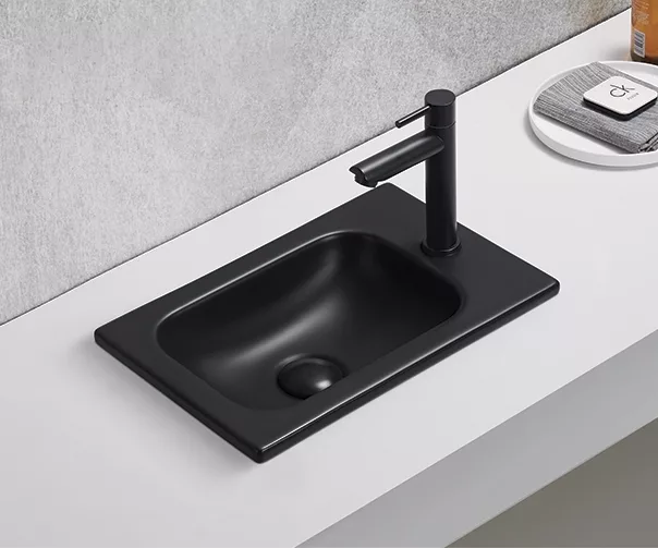 Раковина встраиваемая Gid 72203 Bm3340 405*260 мм (чёрный матовый)