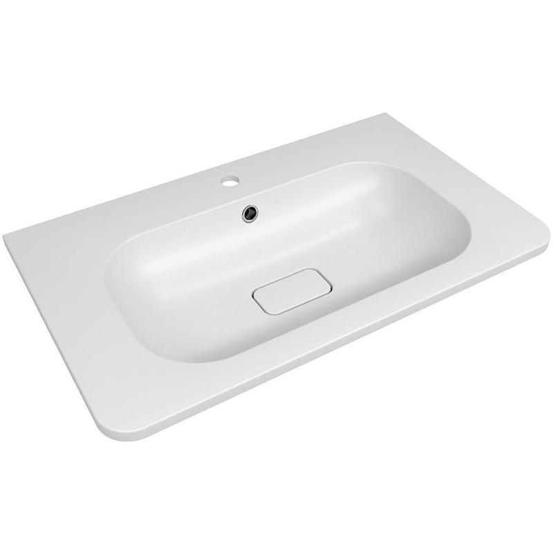 Раковина полувстраиваемая Art&Max AM-LAV-800-MR-FN 800*480 мм (белый матовый)