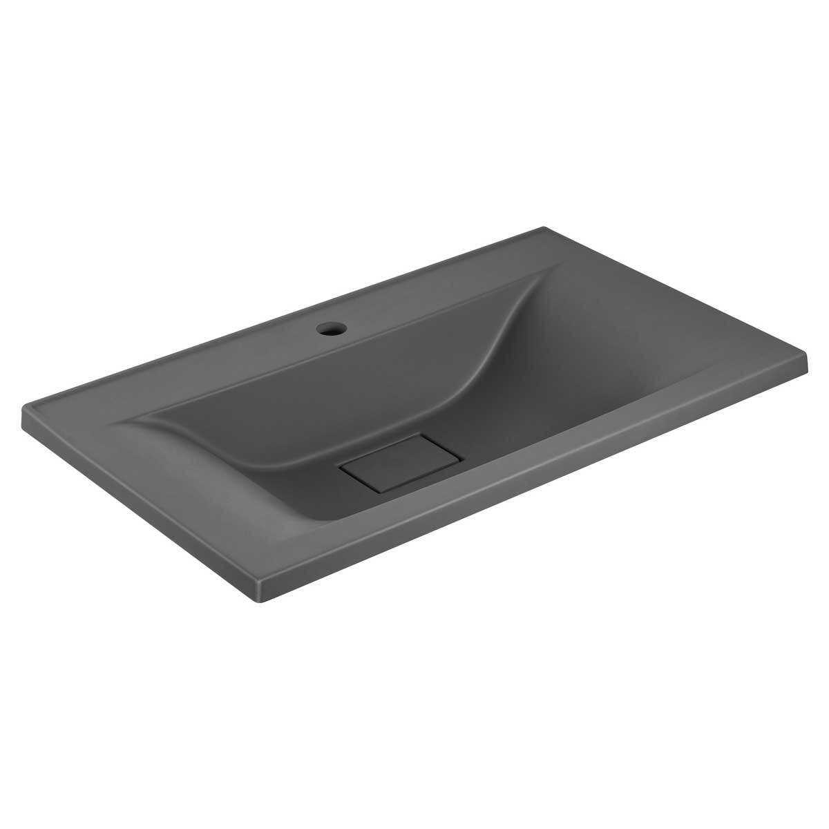 Раковина встраиваемая Vincea VCB-3M750G 750*450 мм (серый матовый)